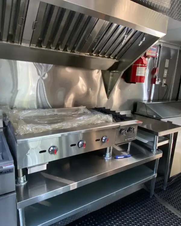 White Taco Truck — griddles under the hood