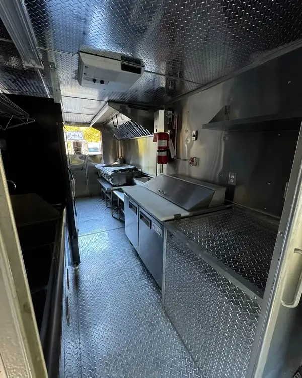 Taco Truck — galley with refrigerated prep table