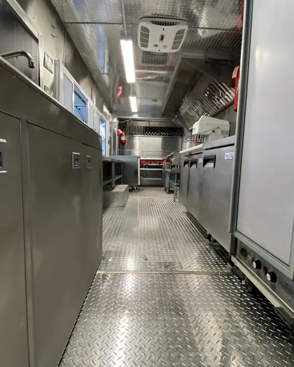 Double Kitchen — long galley with refrigeration