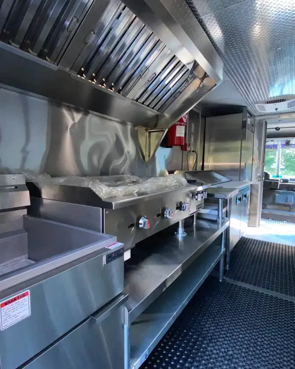 White Taco Truck — hood over the griddles