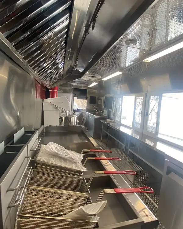 Double Kitchen — fryer station under the hood