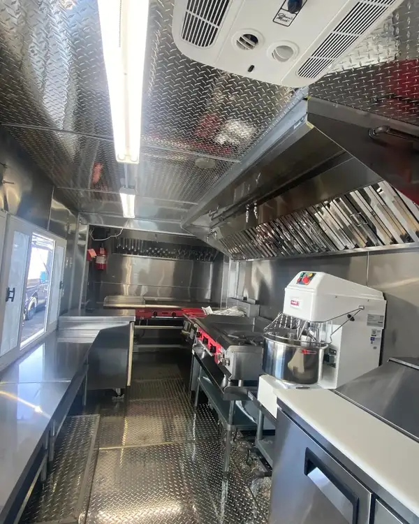 Double Kitchen — galley with mixer and cook line