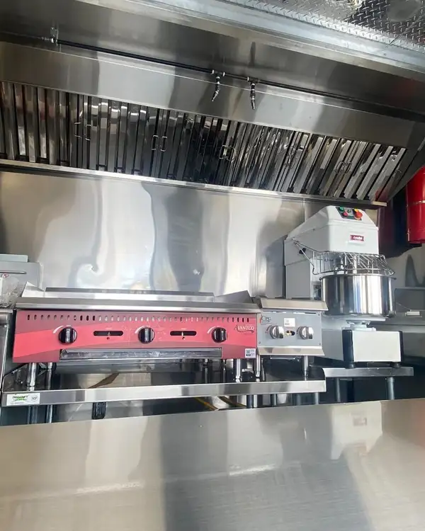 Double Kitchen — cook line with mixer and griddle