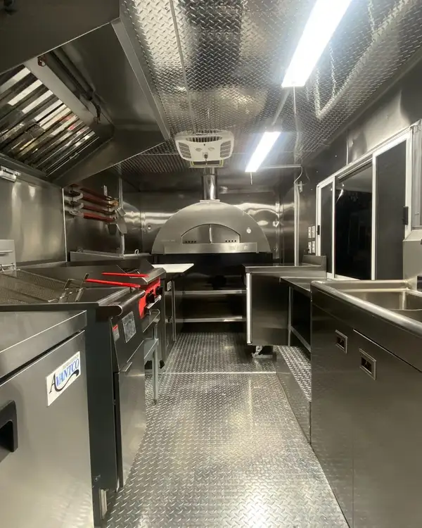 Pizza Truck — galley looking toward the pizza oven