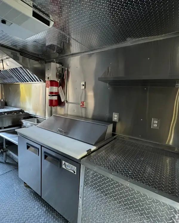 Taco Truck — refrigerated prep table and griddle