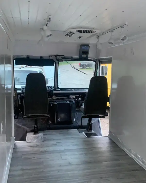 Mobile Boutique — interior looking toward the cab