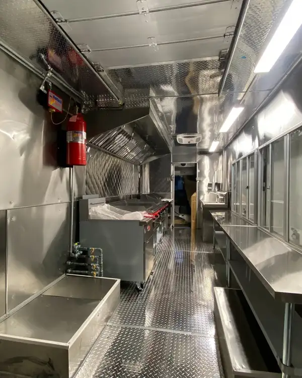 Mexican Food Truck — long galley with fire suppression